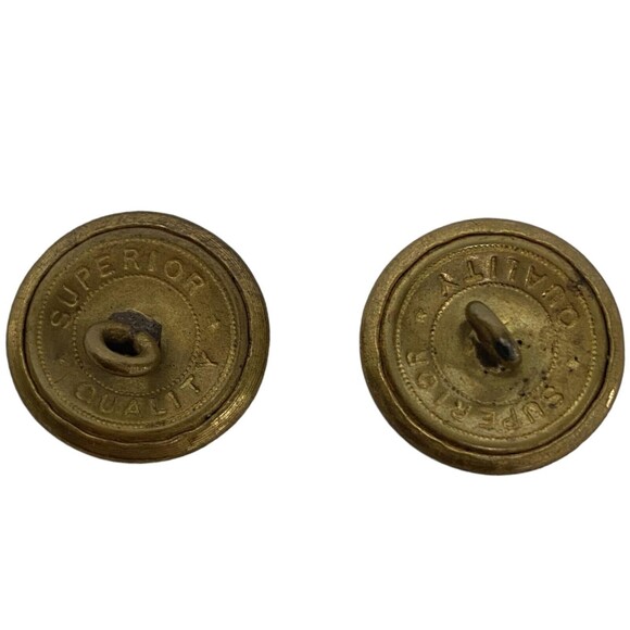 Vintage Dollar Steamship Line Uniform Button Gilt Brass Maritime Naval Militaria - Picture 3 of 5